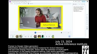 Google Video Vids Generative AI ~ Active Inference & Free Energy Principle EXPLAINED