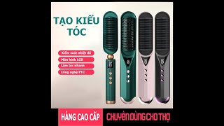 Lược tạo kiểu tóc đa năng, máy làm tóc sấy tóc thông minh điều chỉnh nhiệt độ lên tới 200 độ C