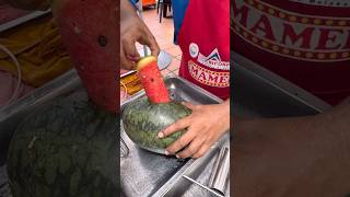 Best Seller Watermelon Smoothie in Malacca Malaysia - Fruits Cutting Skill