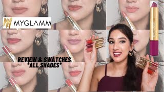 NEW MyGlamm Super Duo 2 In 1 Matte Lipstick Swatches & Review | All Shades| Shades Of Shreya