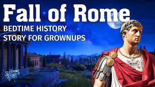 💤 The Sleepy History of Rome's Fall 🏛️ Told to Sound of Rain | History Bedtime Story | Black Screen