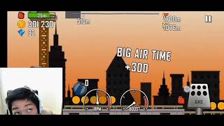 Angry korean gamer plays with Hill climb racing