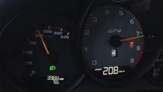 Speed Porsche Cayman GT4 acceleration 0 240 km h