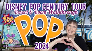 Disney World Pop Century Resort and Room TOUR 2024