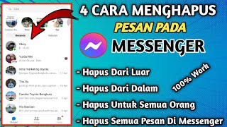 4 Cara Menghapus Pesan Di Messenger Fb Dengan Mudah