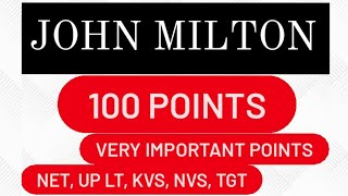 John Milton | Important Points You Need To Know About Him