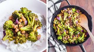 Broccoli Chickpea Stir Fry