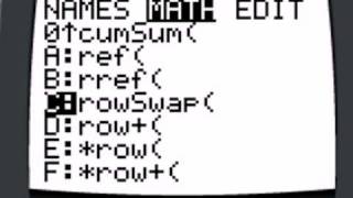 Using a TI-84 and RREF to Solve a System with No Solution