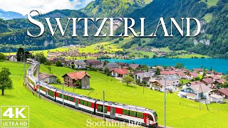 FLYING OVER SWITZERLAND (4K UHD) – Расслабляющая музыка и красивые видеоролики о природе