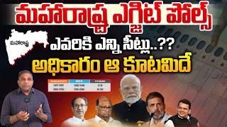 మహారాష్ట్ర ఎగ్జిట్ పోల్స్🔴LIVE : Exit Polls 2024 Maharashtra, Jharkhand Elections | BJP Vs Congress