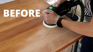 How to Strip Wood with an Orbital Sander - Thrift Diving