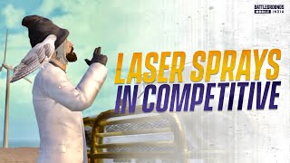 LASER SPRAY IN COMPETITIVE 🇮🇳| Pubg