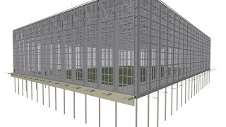 Проект крытого футбольного манежа. ДШВ 115,01 х 83,4 х 24,4 м. Тел: +7-916-134-3630.