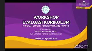 Workshop Evaluasi Kurikulum - S2 Pendidikan Sains UNS