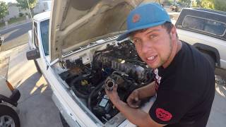 Ol Blue Tune up Series Part 2 ! Jeep Comanche Tune up ( Open Cooling System Swap)