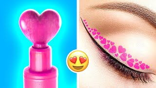 Extreme Beauty Makeover👄 How To Be Popular in 1 Minute🤩 Art Makeup Tricks & Beauty Gadgets🤩