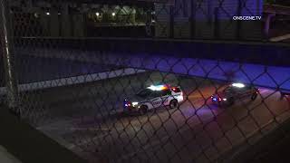 Pursuit Suspect Jumps From Overpass In Attempt To Flee