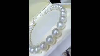 14-16.3mm Australia white pearl necklace