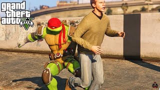 Playing GTA 5 As Raphael (TMNT)