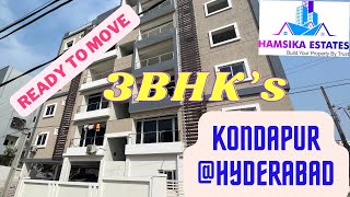 3BHK Flat For Sale in Kondapur, Near My Home Mangala, Flats For Sale in Hyderabad, READY TO MOVE