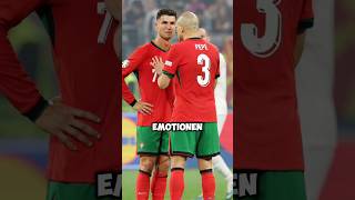 Cristiano Ronaldo wurde emotional als Pepe seine Karriere beendet ❤️🥹 #ronaldo #pepe #shorts