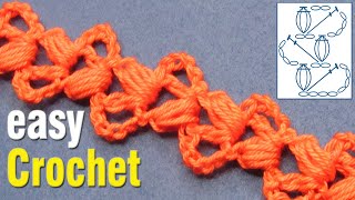 Easy Crochet: How to Crochet a Simple Puff Stitch Cord for beginners. Free puff stitch cord pattern.