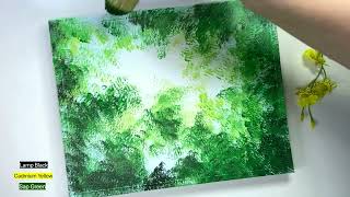 Birch Trees/ Sunlight Forest Looking Up/ Easy Acrylic Painting Tutorial For Beginners #267