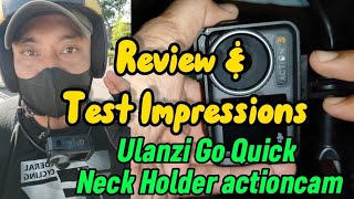 Motovlog Solusinya ya memakai Ulanzi Neck Holder Go Quick #djindonesia #djiaction3