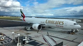 Emirates SkyCargo Boeing 777-200F Arrival