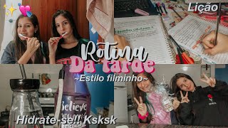 Rotina da tarde estilo filminho ✨~comida, lição, Shopee e afins~