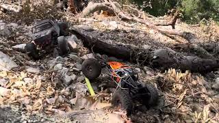 SCX10-2+Capra UTB-18 dry creek trail run part 1