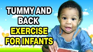 TUMMY AND BACK EXERCISE FOR INFANTS | NO EQUIPMENT NEEDED!!