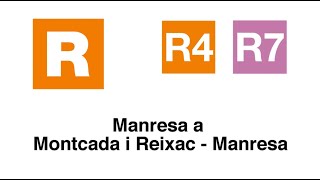 Rodalies estación a estación: R4 R7 Manresa a Montcada i Reixac - Manresa