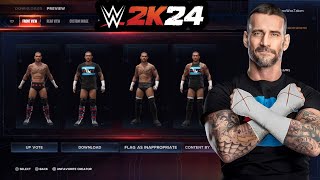 WWE 2K24 - UPDATED CM Punk CAW (kisaragitv)