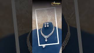 3 In 1 Diamond Necklace and Jhumkas with Natural Emeralds/Rubies and Pearl Drops