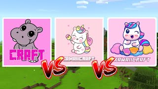 Hippo Craft Kawaii Land VS KawaiiCraft Crafting 2023 VS KawaiiCraft World - Crafting