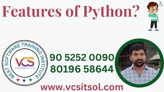 What Are The Features Of Python | Best Training Inistitute In Hyderabad | Best Python Training