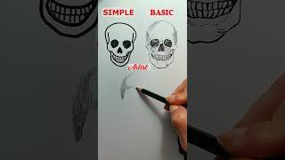 ❤️🖤How to draw a Skull, Drawing Idea #art #artwork #draw #drawing #sketch #cartoon #trending