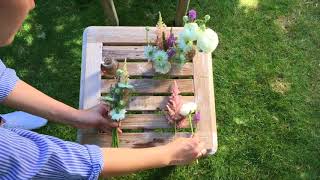 How to create a bud-vase centerpiece