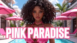 LuxAnimeAI | Tropical GLAMOUR: Stunning Pink BIKINI PHOTOSHOOT