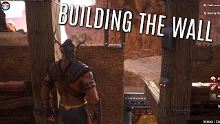 EXTERIOR WALL BUILD and The First Purge - Conan Exiles - Part 3