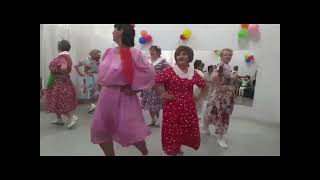 Танец Катюша, ансамбль "QUEENS", (60+). Хореограф Айя Идегеева, ЦАД Тастак, г. Алматы.