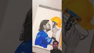 Ms Dhoni Art || Thala For A Reason || #shorts #art #dhoni #thaladhoni #superkings #captaincool