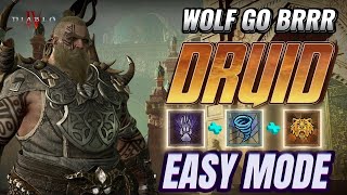 MEGA FAST S TIER WOLF GO BRRR!!!DRUID BUILD|EASY MODE|-DIABLO 4