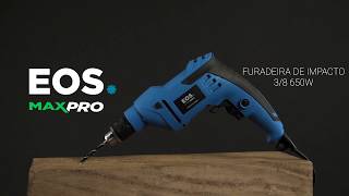 EOS MaxPro || FURADEIRA DE IMPACTO 3/8POL - Com maleta e ferramentas  127V 650W