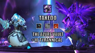 Ret Paladin M+ Season 4 Dragonflight | +10 The Azure Vault | Tyrannical