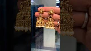 Gold Jhumka Designs 2024/Stone jhumka designs/latest gold earrings Design #gold#earrings #meesho#new