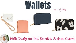 👛New Wallets | Ind. Thirty-One Director Andrea Carver 2024