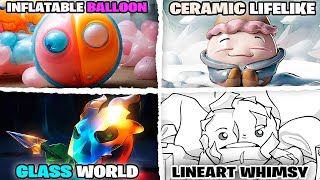 Lobotomy but INFLATABLE BALOON, CERAMIC LIFELIKE, GLASS WORLD, LINEART WHIMSY Styles - Geometry Dash