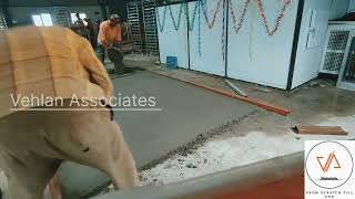 Screed Concrete | Levelling bed to Install Dryer | Factory Building | Mango pulp Industry